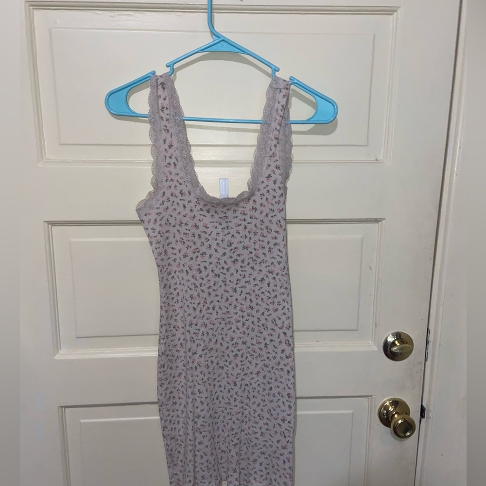 Cream Lacey  dress with flowers